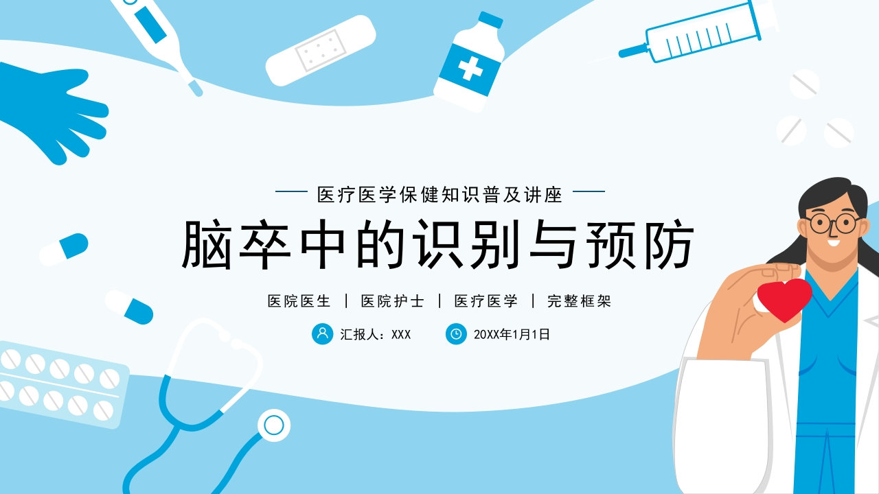 脑卒中脑中风脑出血诊断预防医疗医学PPT-医者文库